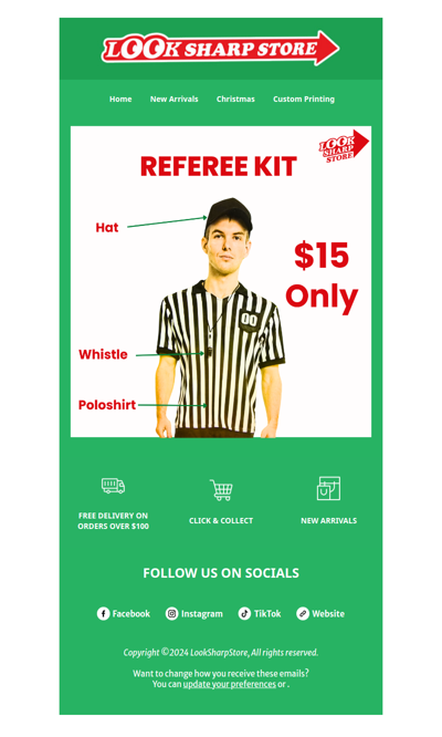 Blow the Whistle on Fun – Get Your Referee Kit for Only $15!