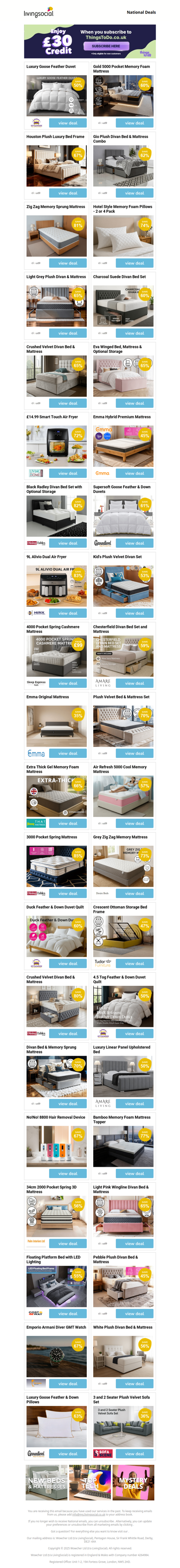 Luxury Goose Feather Duvet | Gold 5000 Pocket Memory Foam Mattress | Houston Plush Luxury Bed Frame | Gio Plush Divan Bed & Mattress Combo | Zig Zag Memory Sprung Mattress