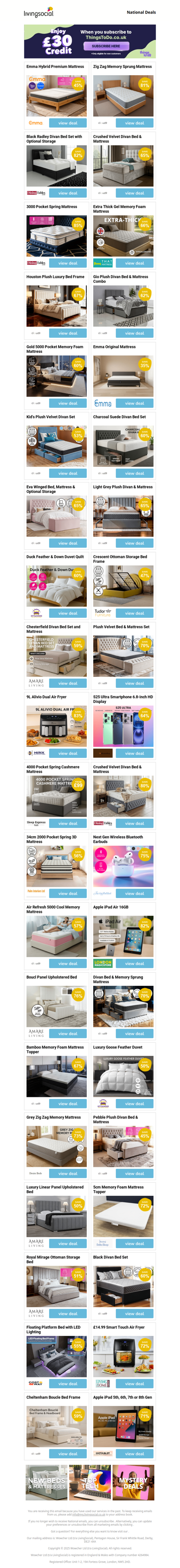 Emma Hybrid Premium Mattress  | Zig Zag Memory Sprung Mattress | Black Radley Divan Bed Set with Optional Storage | Crushed Velvet Divan Bed & Mattress | 3000 Pocket Spring Mattress