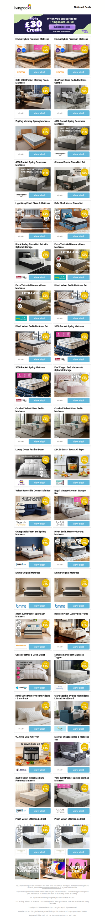 Emma Hybrid Premium Mattress  | Emma Hybrid Premium Mattress  | Gold 5000 Pocket Memory Foam Mattress | Gio Plush Divan Bed & Mattress Combo | Zig Zag Memory Sprung Mattress