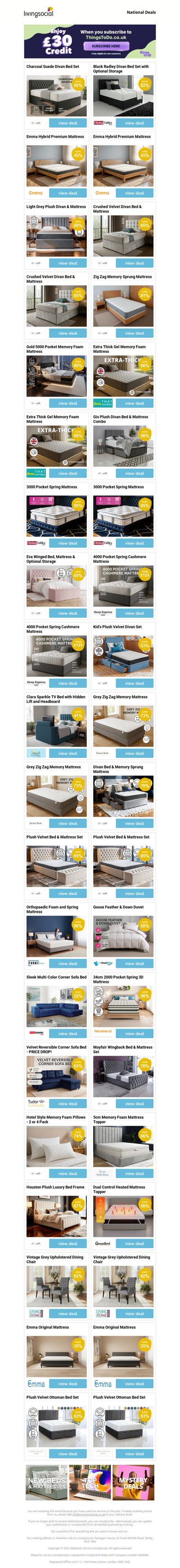 Charcoal Suede Divan Bed Set | Black Radley Divan Bed Set with Optional Storage | Emma Hybrid Premium Mattress  | Emma Hybrid Premium Mattress  | Light Grey Plush Divan & Mattress