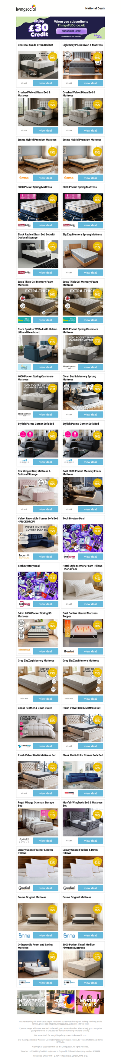 Charcoal Suede Divan Bed Set | Light Grey Plush Divan & Mattress | Crushed Velvet Divan Bed & Mattress | Crushed Velvet Divan Bed & Mattress | Emma Hybrid Premium Mattress