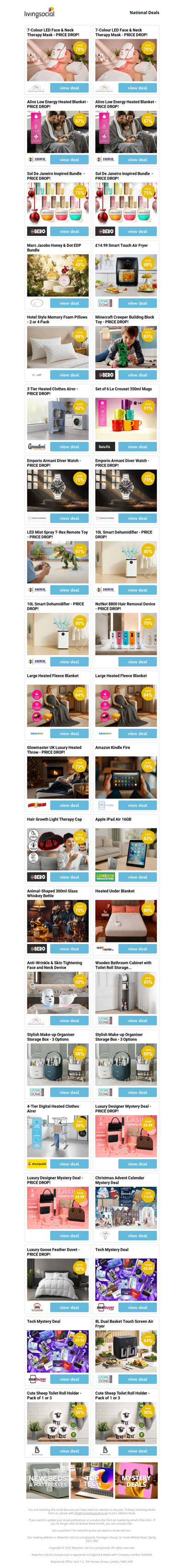 7-Colour LED Face & Neck Therapy Mask - PRICE DROP! | 7-Colour LED Face & Neck Therapy Mask - PRICE DROP! | Alivo Low Energy Heated Blanket - PRICE DROP! | Alivo Low Energy Heated Blanket - PRICE DROP! | Sol De Janeiro Inspired Bundle - PRICE DROP!