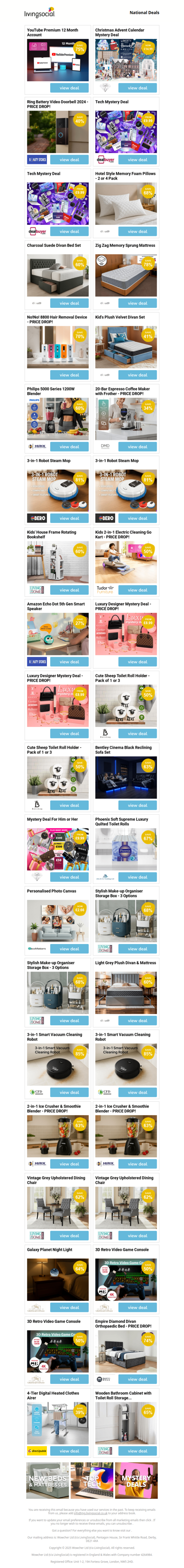 YouTube Premium 12 Month Account | Christmas Advent Calendar Mystery Deal - PRICE DROP! | Ring Battery Video Doorbell 2024 | Tech Mystery Deal | Tech Mystery Deal