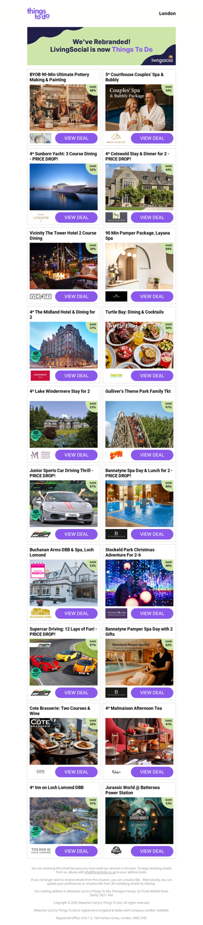 BYOB 90-Min Ultimate Pottery Making & Painting | 5* Courthouse Couples' Spa & Bubbly | 4* Sunborn Yacht: 3 Course Dining - PRICE DROP! | 4* Cotswold Stay & Dinner for 2 | Vicinity The Tower Hotel 2 Course Dining