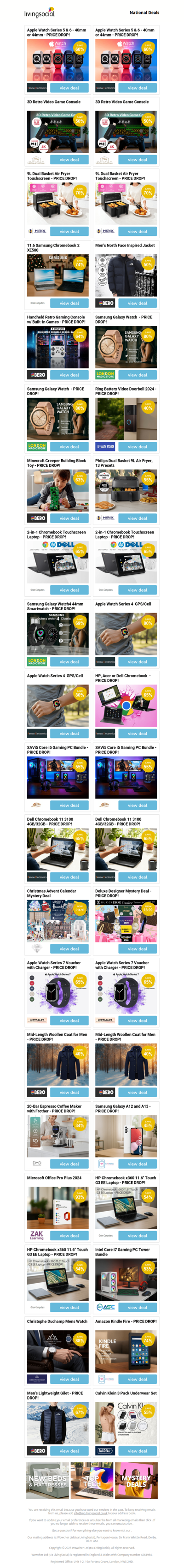 Apple Watch Series 5 & 6 - 40mm or 44mm - PRICE DROP! | Apple Watch Series 5 & 6 - 40mm or 44mm - PRICE DROP! | 3D Retro Video Game Console | 3D Retro Video Game Console | 9L Dual Basket Air Fryer Touchscreen - PRICE DROP!