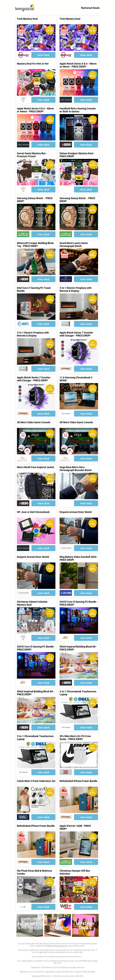 Tech Mystery Deal | Tech Mystery Deal | Mystery Deal For Him or Her | Apple Watch Series 5 & 6 - 40mm or 44mm - PRICE DROP! | Apple Watch Series 5 & 6 - 40mm or 44mm - PRICE DROP!