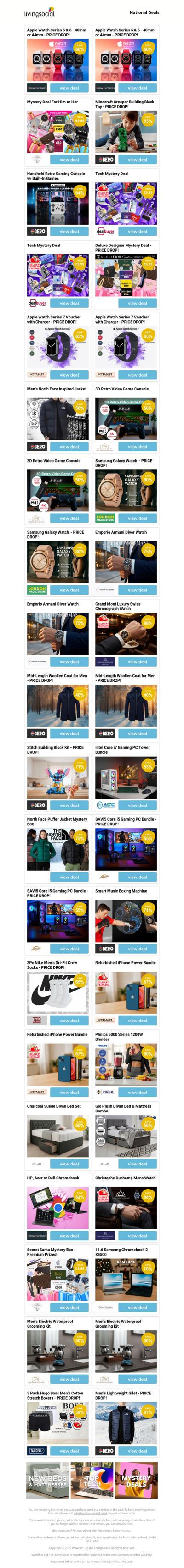 Apple Watch Series 5 & 6 - 40mm or 44mm - PRICE DROP! | Apple Watch Series 5 & 6 - 40mm or 44mm - PRICE DROP! | Mystery Deal For Him or Her | Minecraft Creeper Building Block Toy - PRICE DROP! | Handheld Retro Gaming Console w/ Built-In Games