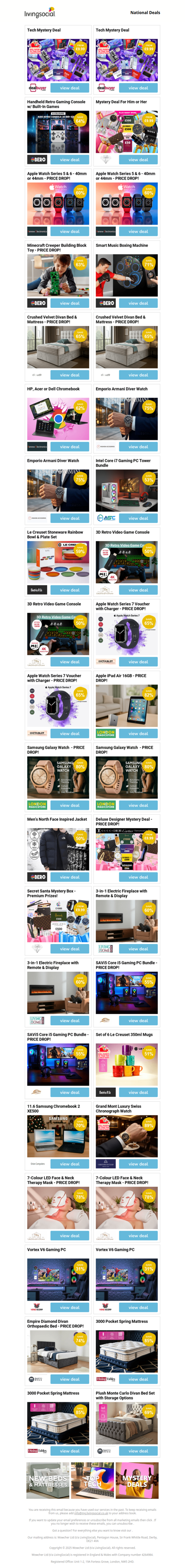 Tech Mystery Deal | Tech Mystery Deal | Handheld Retro Gaming Console w/ Built-In Games | Mystery Deal For Him or Her | Apple Watch Series 5 & 6 - 40mm or 44mm - PRICE DROP!