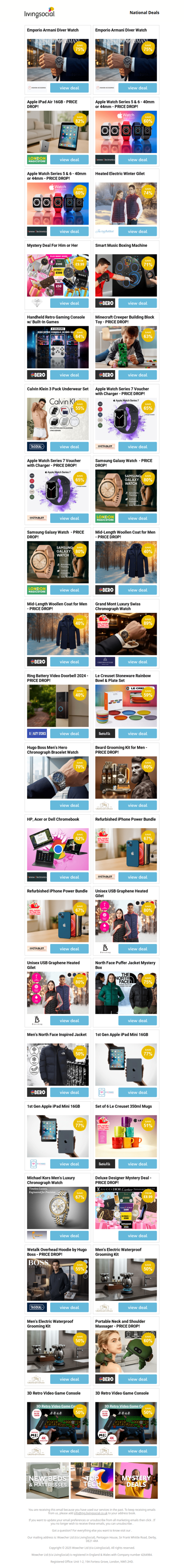 Emporio Armani Diver Watch - PRICE DROP! | Emporio Armani Diver Watch - PRICE DROP! | Apple iPad Air 16GB | Apple Watch Series 5 & 6 - 40mm or 44mm - PRICE DROP! | Apple Watch Series 5 & 6 - 40mm or 44mm - PRICE DROP!