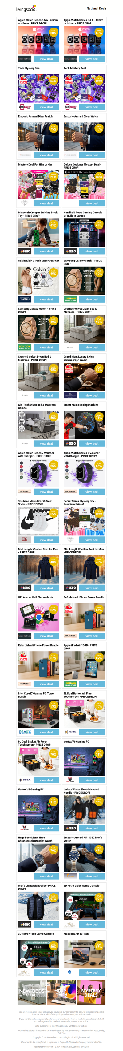 Apple Watch Series 5 & 6 - 40mm or 44mm - PRICE DROP! | Apple Watch Series 5 & 6 - 40mm or 44mm - PRICE DROP! | Tech Mystery Deal | Tech Mystery Deal | Emporio Armani Diver Watch - PRICE DROP!