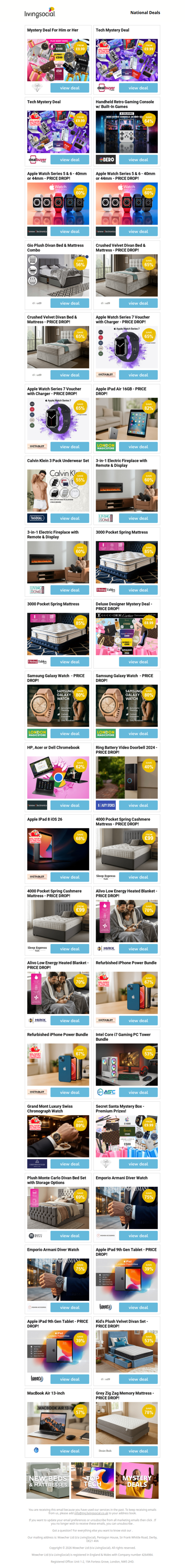 Mystery Deal For Him or Her | Tech Mystery Deal | Tech Mystery Deal | Handheld Retro Gaming Console w/ Built-In Games | Apple Watch Series 5 & 6 - 40mm or 44mm - PRICE DROP!