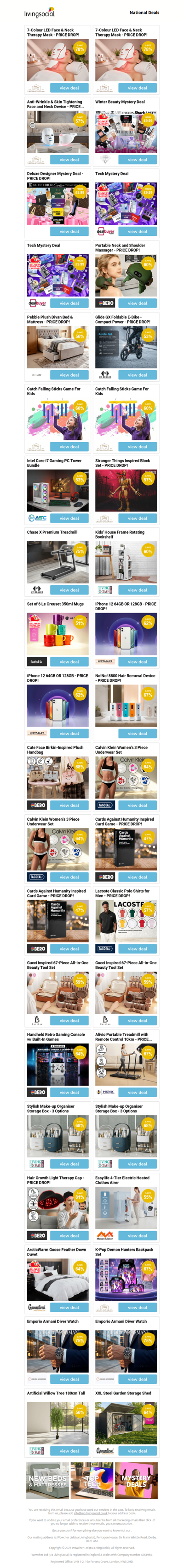 7-Colour LED Face & Neck Therapy Mask - PRICE DROP! | 7-Colour LED Face & Neck Therapy Mask - PRICE DROP! | Anti-Wrinkle & Skin Tightening Face and Neck Device - PRICE DROP! | Winter Beauty Mystery Deal | Deluxe Designer Mystery Deal - PRICE DROP!