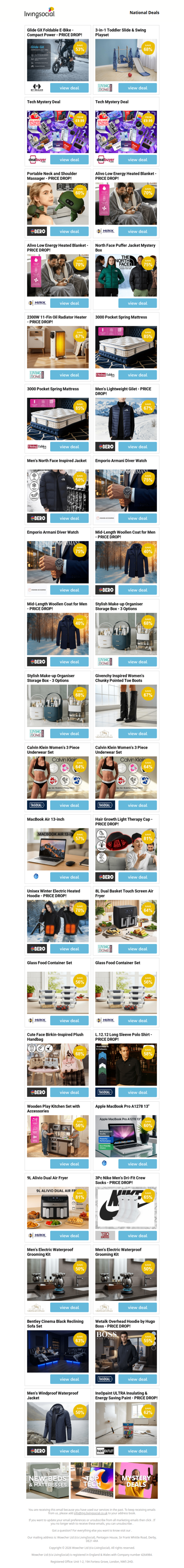 Glide GX Foldable E-Bike - Compact Power - PRICE DROP! | 3-in-1 Toddler Slide & Swing Playset | Tech Mystery Deal | Tech Mystery Deal | Portable Neck and Shoulder Massager - PRICE DROP!