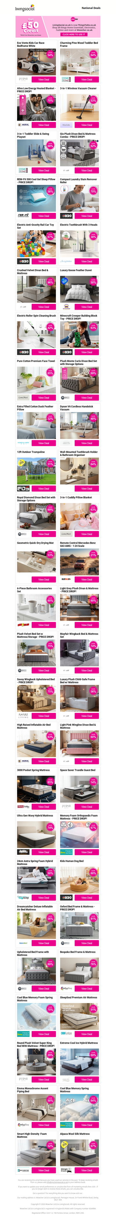 Eco Vento Kids Car Race Bedframe White | Charming Pine Wood Toddler Bed Frame | Alivo Low Energy Heated Blanket - PRICE DROP! | 3-in-1 Wireless Vacuum Cleaner | 3-in-1 Toddler Slide & Swing Playset