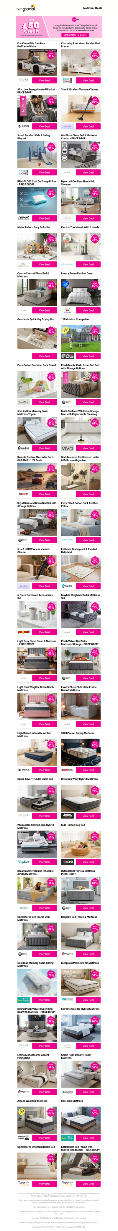 Eco Vento Kids Car Race Bedframe White | Charming Pine Wood Toddler Bed Frame | Alivo Low Energy Heated Blanket - PRICE DROP! | 3-in-1 Wireless Vacuum Cleaner | 3-in-1 Toddler Slide & Swing Playset