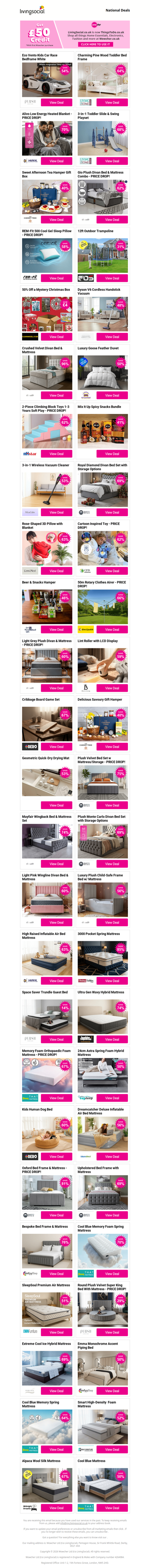 Eco Vento Kids Car Race Bedframe White | Charming Pine Wood Toddler Bed Frame | Alivo Low Energy Heated Blanket - PRICE DROP! | 3-in-1 Toddler Slide & Swing Playset | Sweet Afternoon Tea Hamper Gift Box