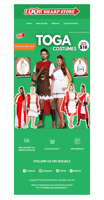 Last Chance to Grab Your Toga Costume, Just $18