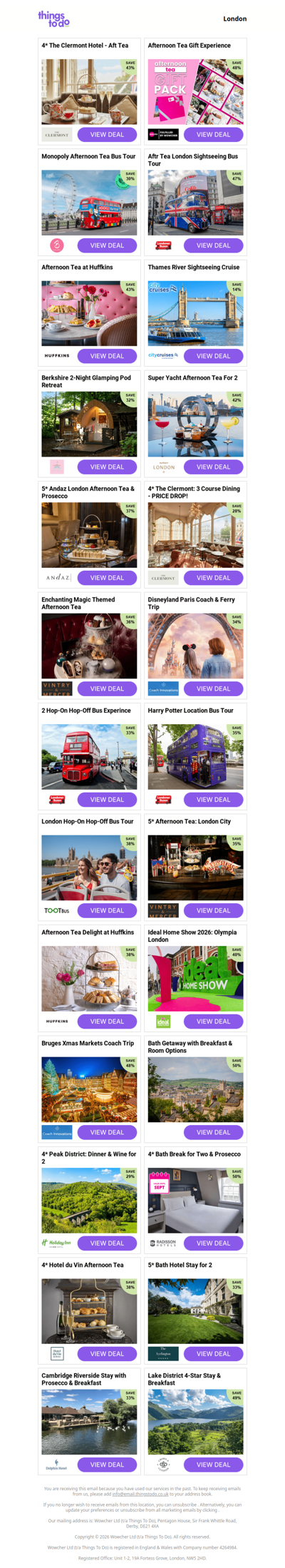 4* The Clermont Hotel - Aft Tea | Afternoon Tea Gift Experience | Monopoly Afternoon Tea Bus Tour | Aftr Tea London Sightseeing Bus Tour | Afternoon Tea at Huffkins
