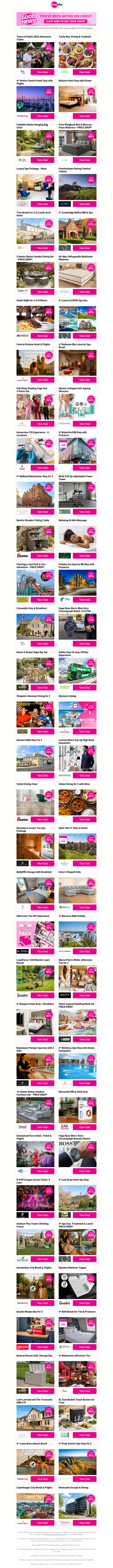 Click Inside for £50 Credit & Unmissable Deals 💸