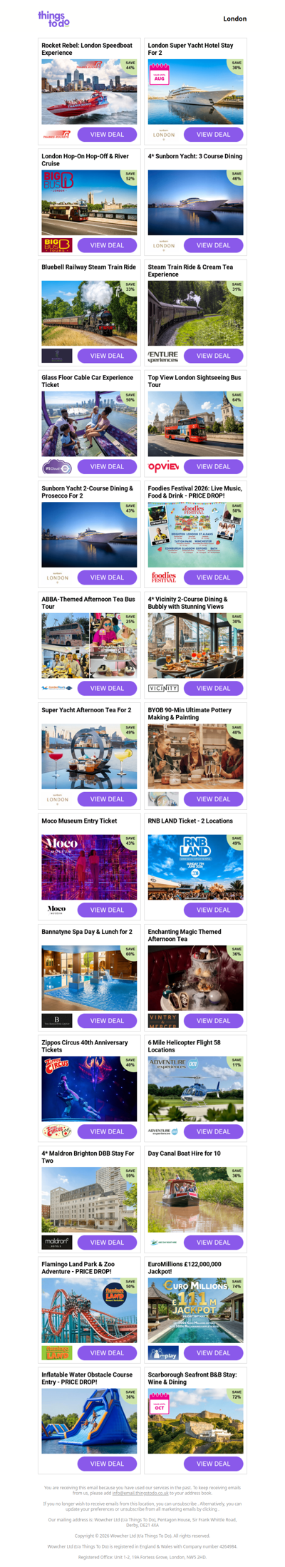Rocket Rebel: London Speedboat Experience | London Super Yacht Hotel Stay For 2 | London Hop-On Hop-Off & River Cruise | 4* Sunborn Yacht: 3 Course Dining | Bluebell Railway Steam Train Ride