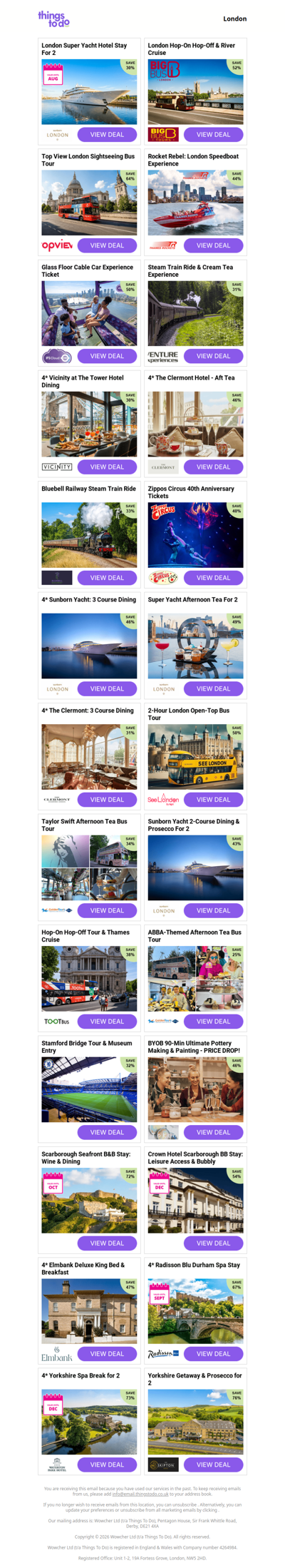 London Super Yacht Hotel Stay For 2 | London Hop-On Hop-Off & River Cruise | Top View London Sightseeing Bus Tour | Rocket Rebel: London Speedboat Experience | Glass Floor Cable Car Experience Ticket