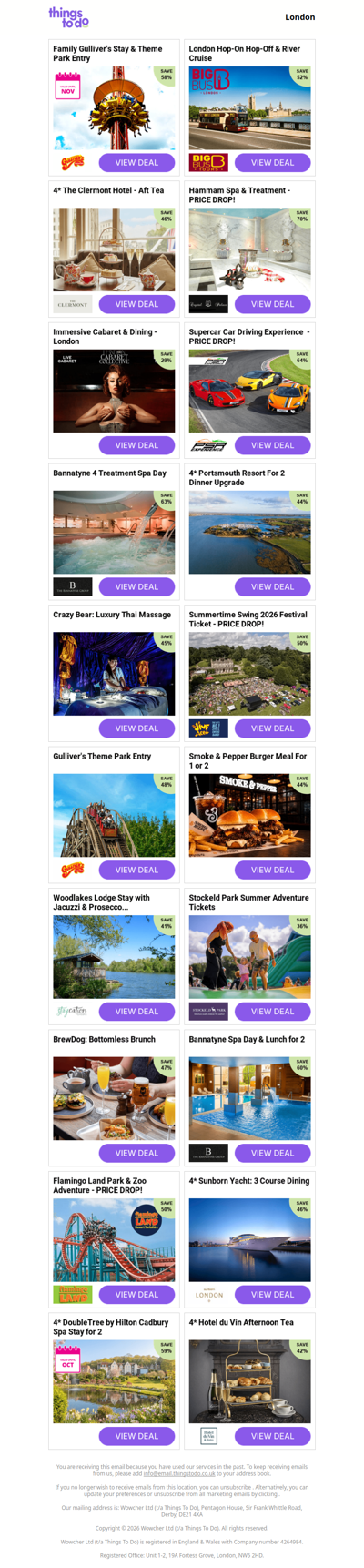 Family Gulliver's Stay & Theme Park Entry | London Hop-On Hop-Off & River Cruise | 4* The Clermont Hotel - Aft Tea | Hammam Spa & Treatment | Immersive Cabaret & Dining - London