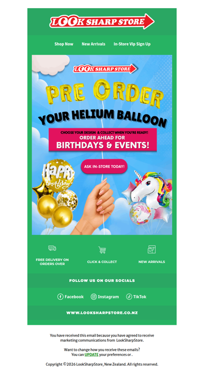 Pre-Order Your Helium Balloons Ahead of Time!