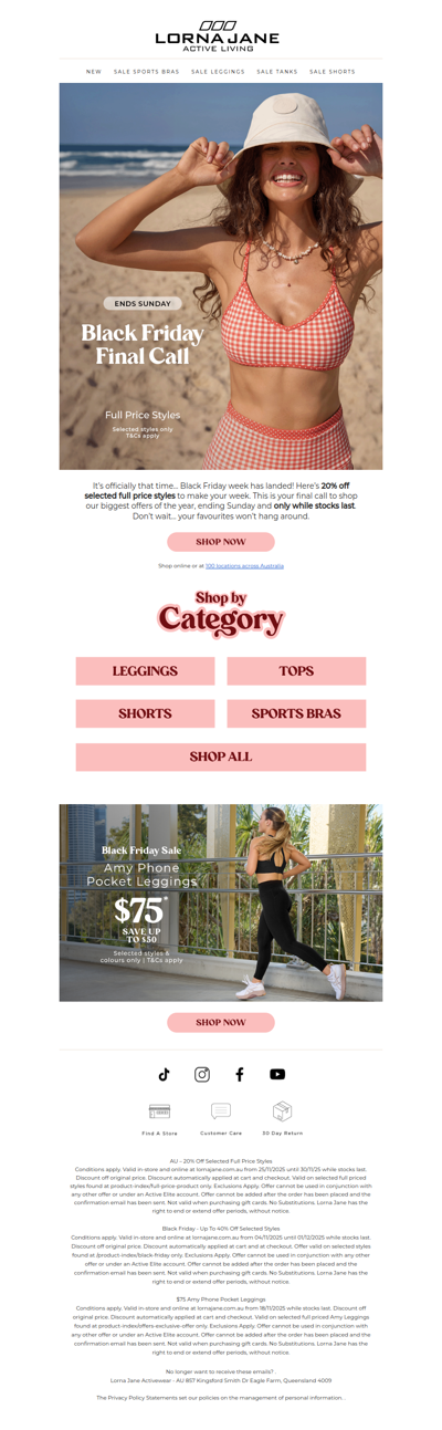 Black Friday Final Call!