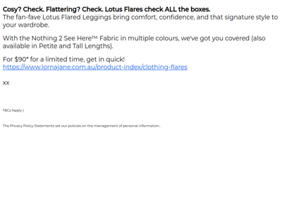 Flattering Flares (for $40 Off)