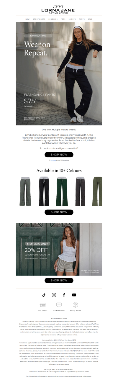 BTW, Flashdance are $75* - Count Me IN!