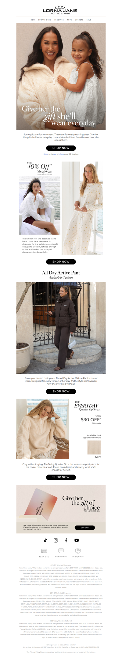 Give Mum The Gift She'll Wear Everyday.