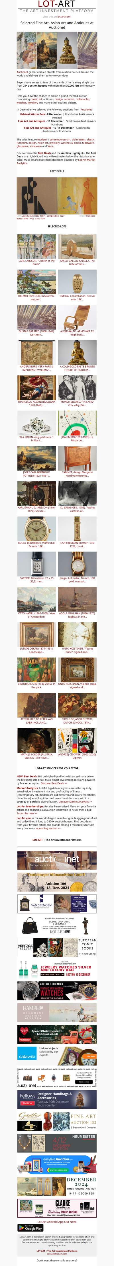 Selected Fine Art, Asian Art and Antiques at Auctionet