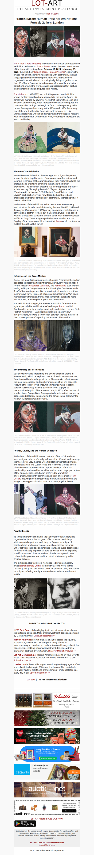 Francis Bacon: Human Presence em National Portrait Gallery, London