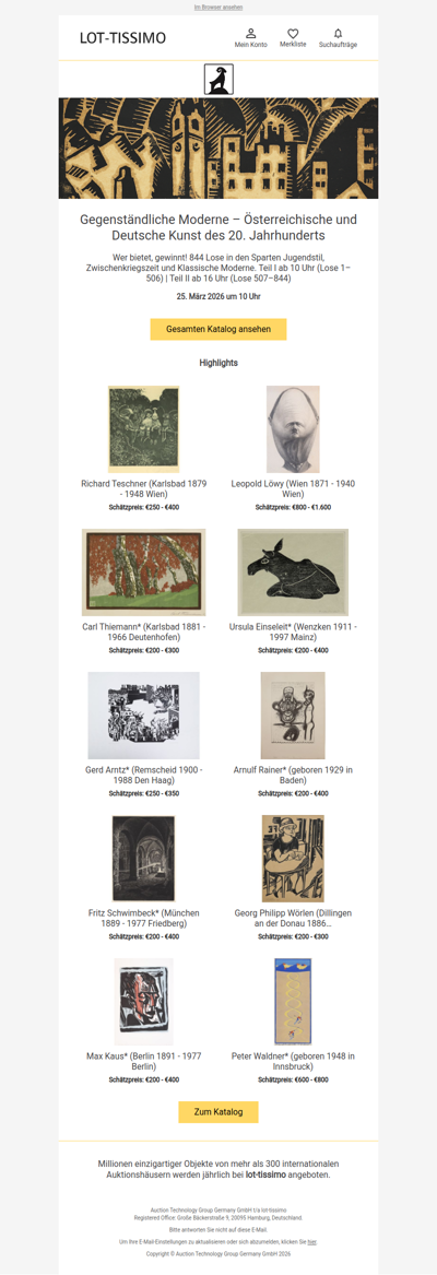 Gegenständliche Moderne – Kunst des 20. Jh.