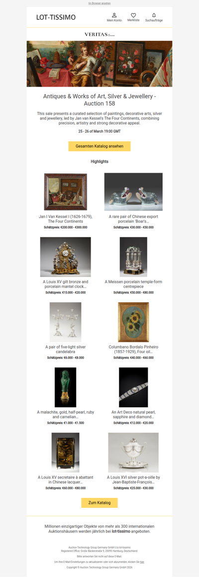 Antiques & Works of Art, Silver & Jewellery - Auction 158