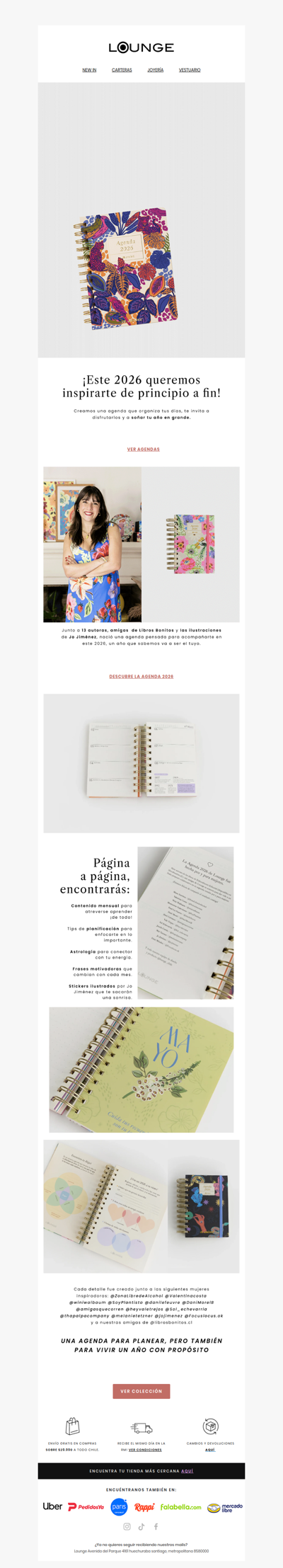 ✨ Te presentamos la Agenda Lounge 2026 ✨
