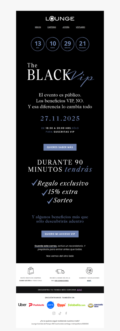 🖤 CONFIRMADO: Estás invitada al VIP del BLACKFRIDAY