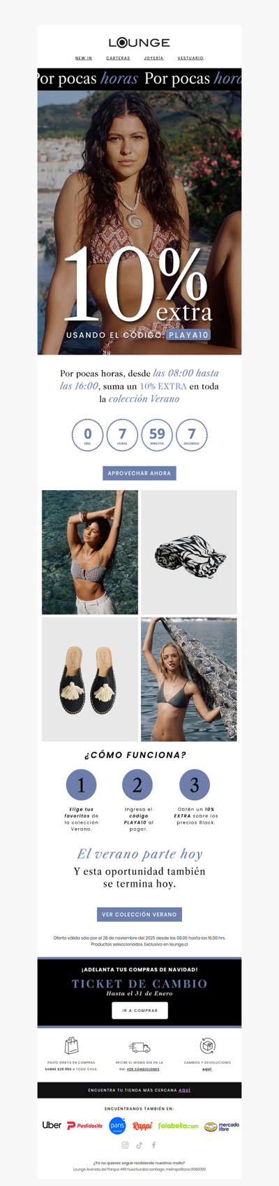 ⚡ Oferta Flash: 10% EXTRA en Verano (sólo hoy)