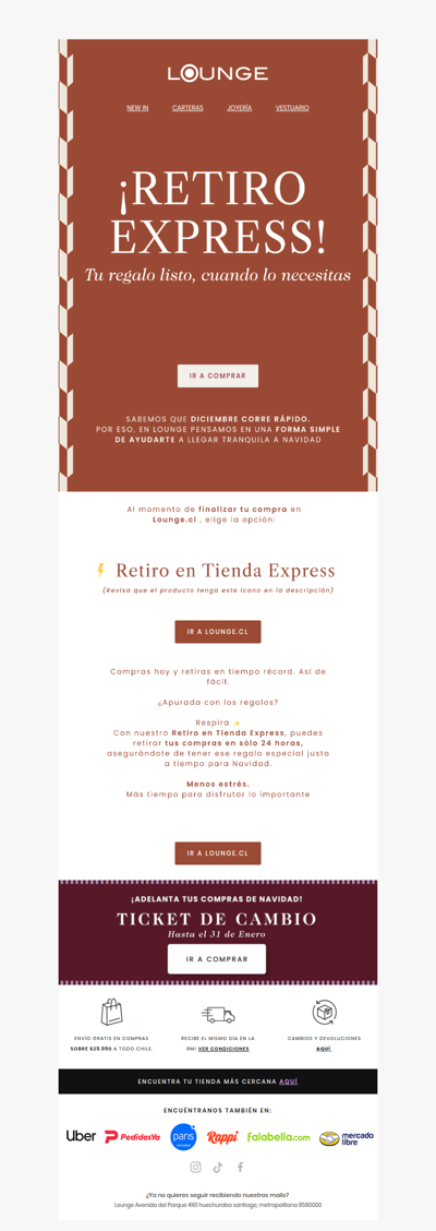 🎄 Llegar a tiempo sí es posible: Retiro Express Lounge