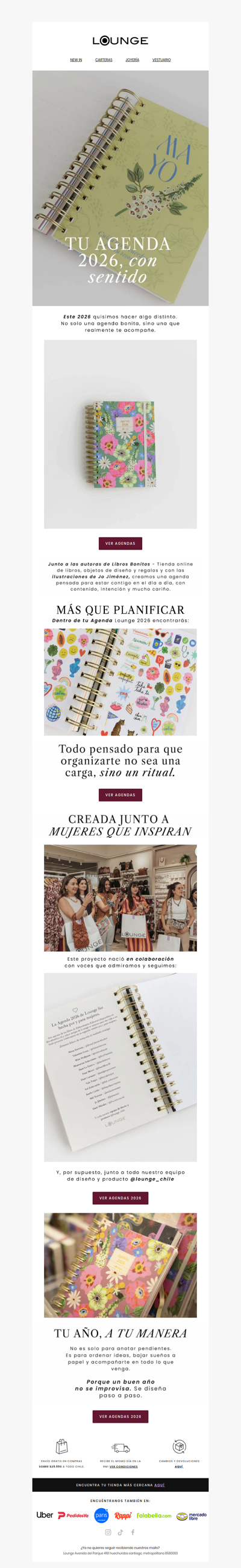 Tu 2026 empieza acá ✨ La agenda que te acompaña de verdad