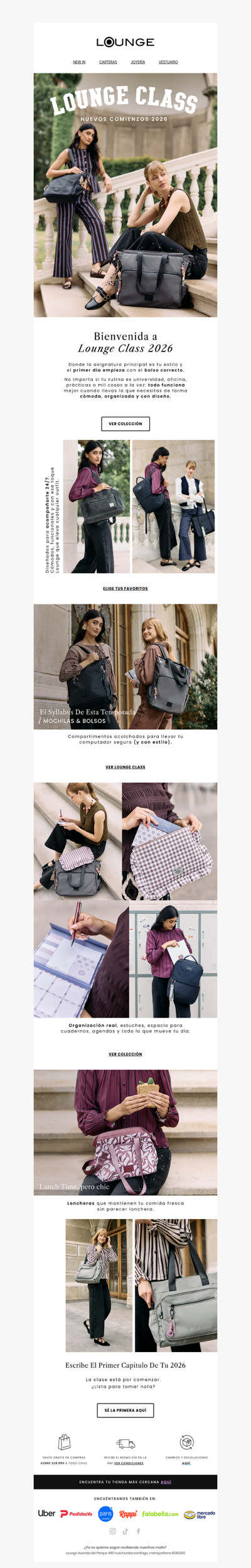 🎒 Tu ingreso a Lounge Class 2026 empieza hoy