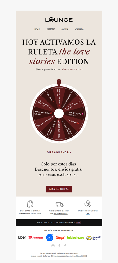 Te animas a girarla? llegó la ruleta del amor 💖