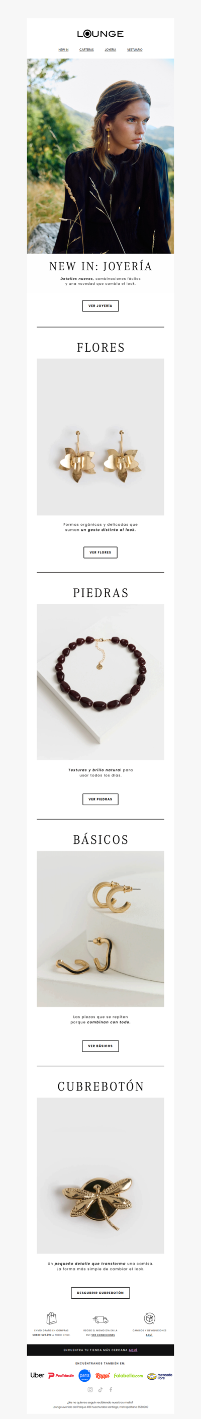 Asunto: New In Joyería ✨ Mira lo que activamos