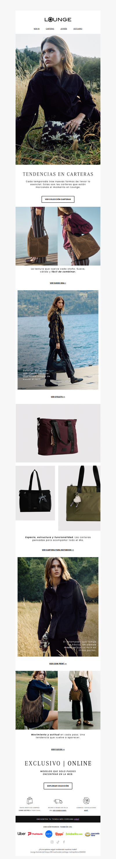 Las carteras que están marcando la temporada