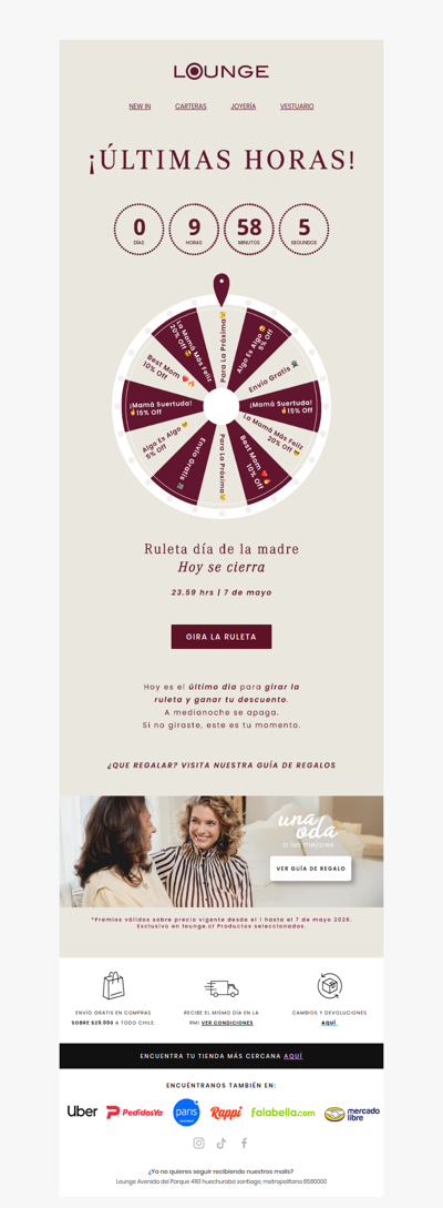 La ruleta cierra HOY ⏰
