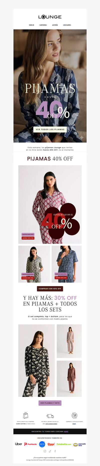El pijama que querías, hasta 40% menos