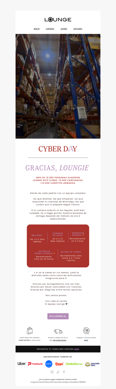 Gracias por ser parte de este Cyber Lounge 💖