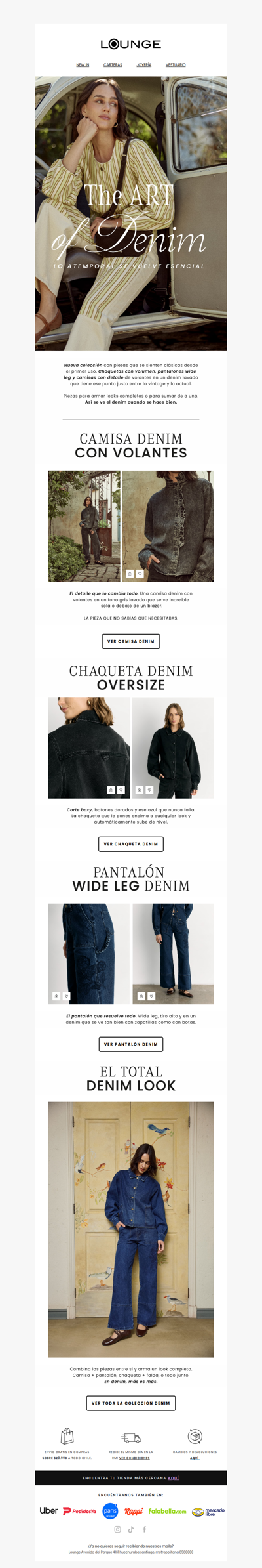The Art of Denim 🖤 Lo atemporal se vuelve esencial