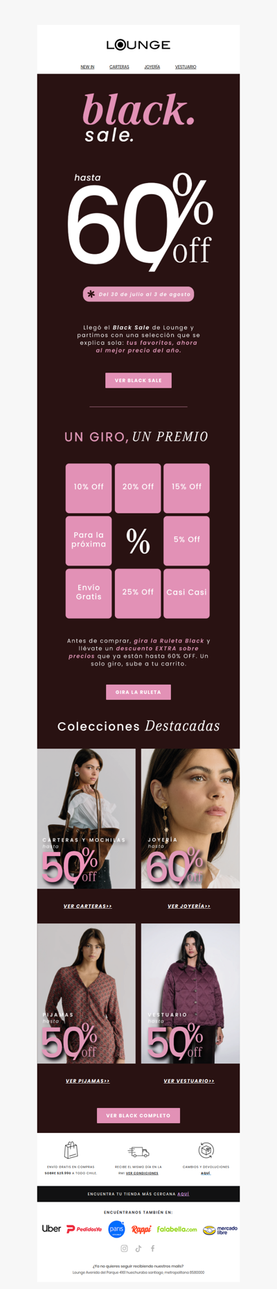 Empezó el Black 🖤 hasta 60% en lo que ya amabas